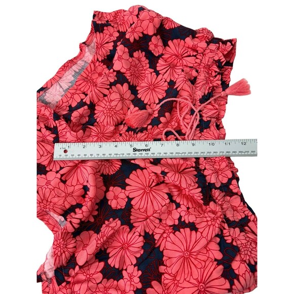 Ingrid + Isabel Women’s Sz S Orange Tropical Floral Maternity Shorts Pockets - Picture 10 of 13